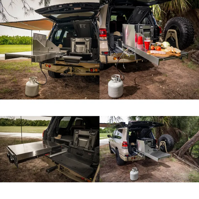 Camper Trailer Kitchen Slide - 304 Stainless Steel Pull Out Kitchen