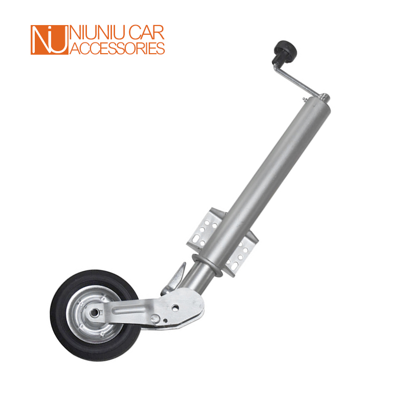 Camper Trailer Jockey Wheel - Heavy Duty Folding Jockey Wheel, Cap,