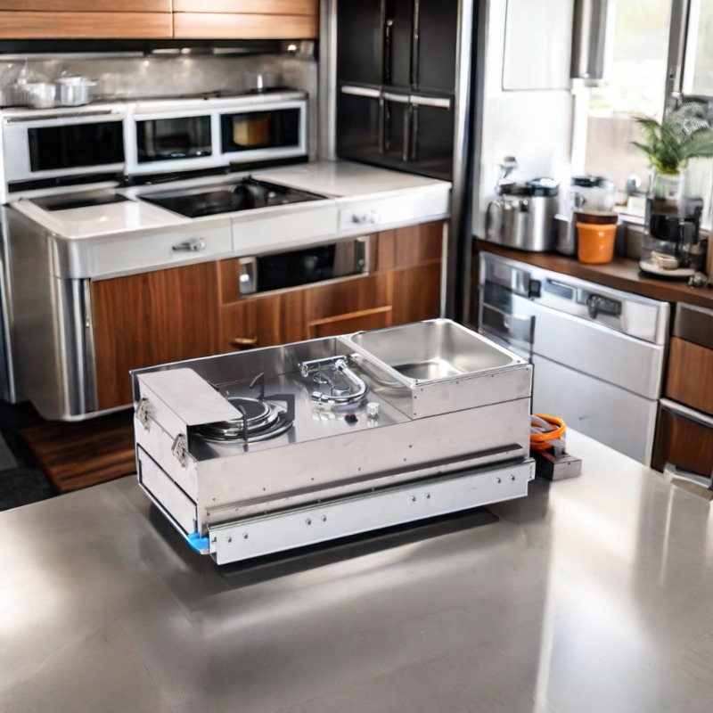 Camper Trailer Kitchen Slide - 304 Stainless Steel Rv Mobile Camper