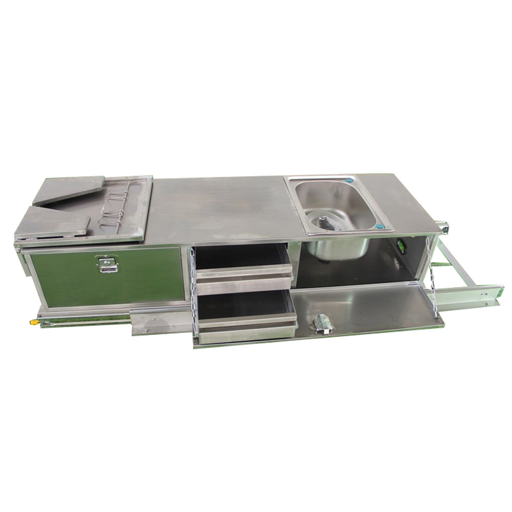 Camper Trailer Kitchen Slide - Stainless Steel Slide-Out Kitchen Accessories for