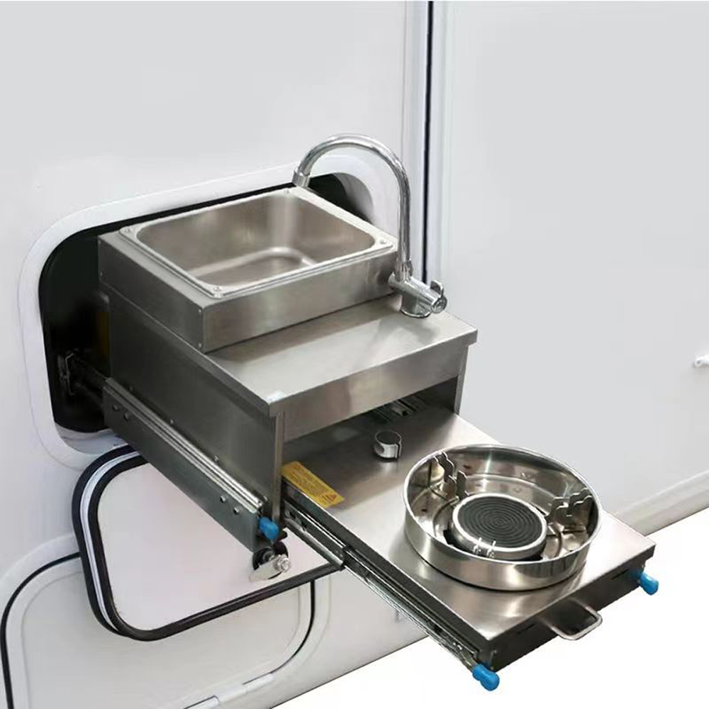 RV Stainless Steel Sink With G - Camper Trailer Kitchen Slide ulasan dan harga