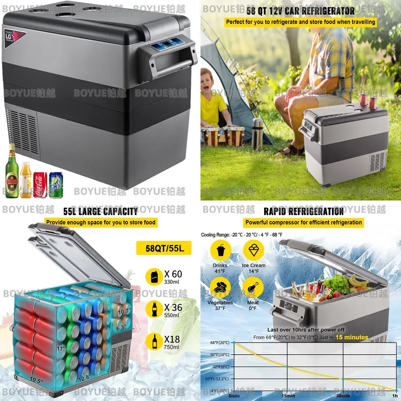 Portable Car Refrigerator Comp - 12V Fridge Freezer Rv ulasan dan harga