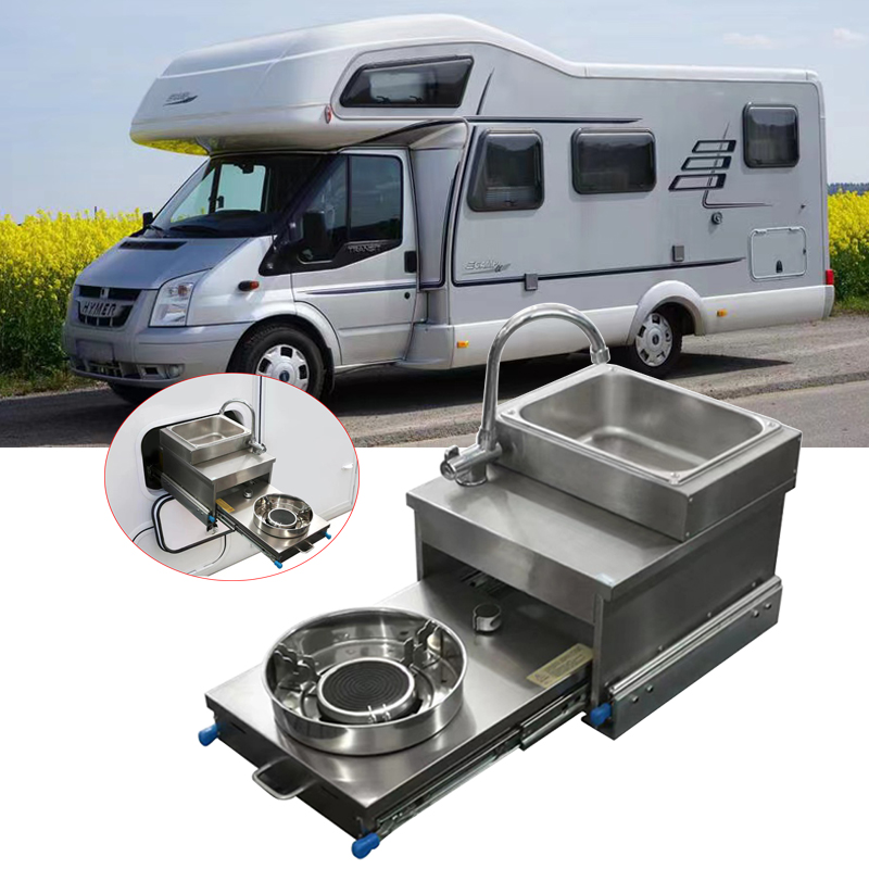 RV Stainless Steel Sink With G - Camper Trailer Kitchen Slide ulasan dan harga