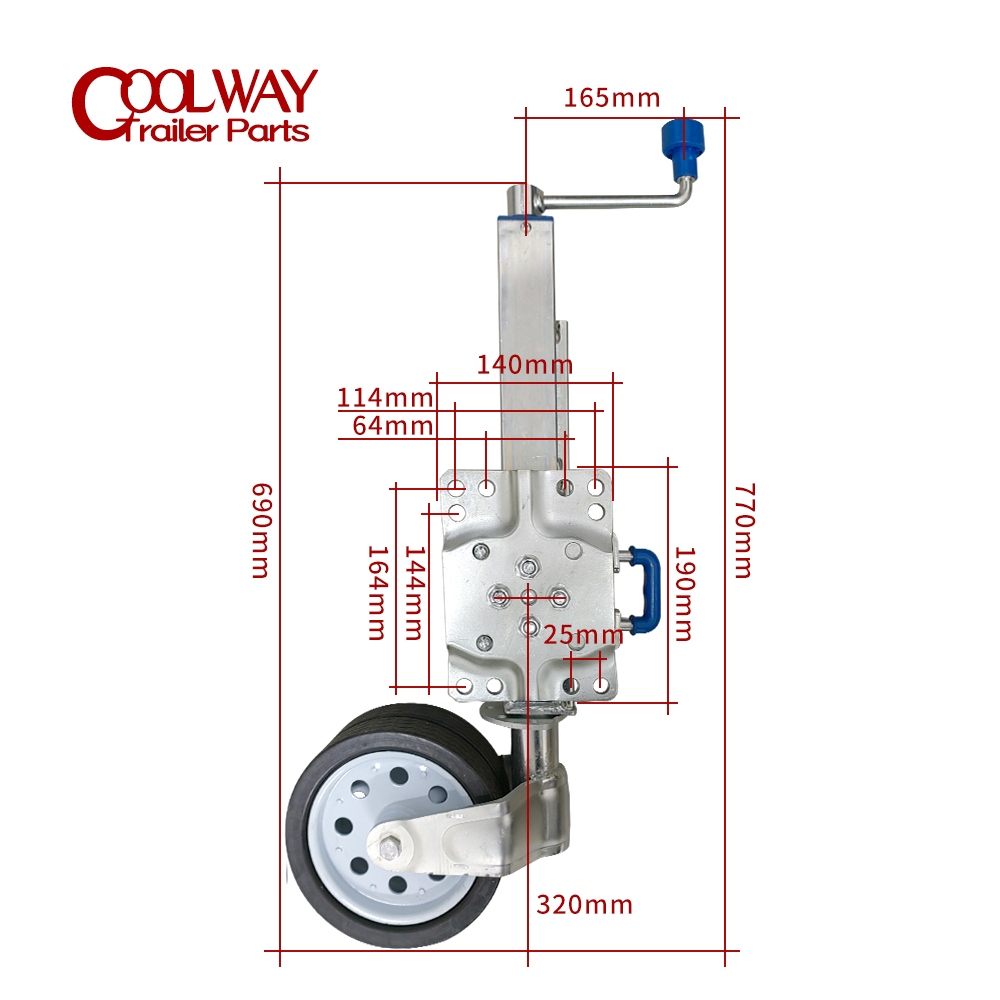 Dual Jockey Wheel Swing Up Tra - Camper Trailer Jockey Wheel ulasan dan harga
