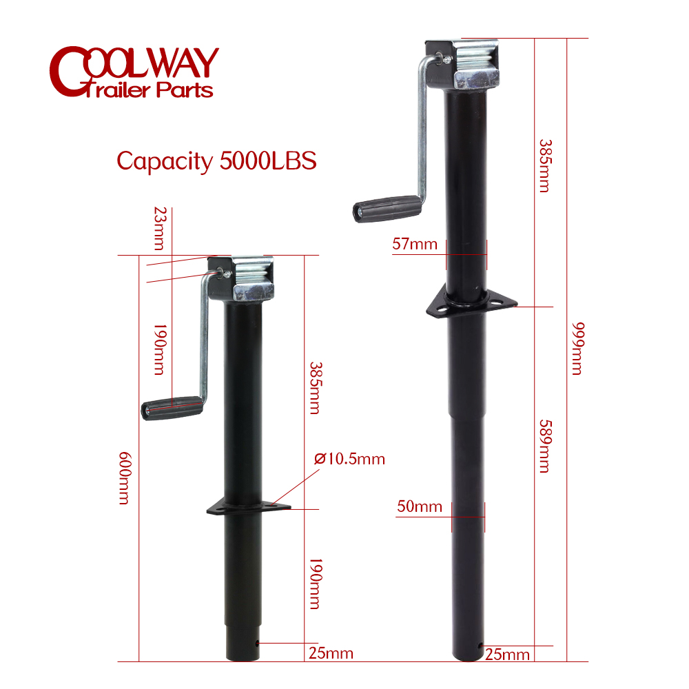 14 Inch Lift A-Frame Side Wind - Camper Trailer Jockey Wheel ulasan dan harga