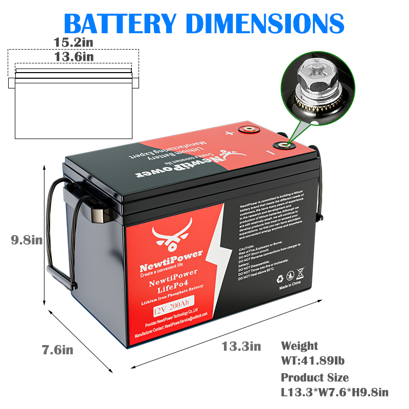 NewtiPower 12V 200Ah Small Siz - Rv Lithium Battery 200Ah ulasan dan harga
