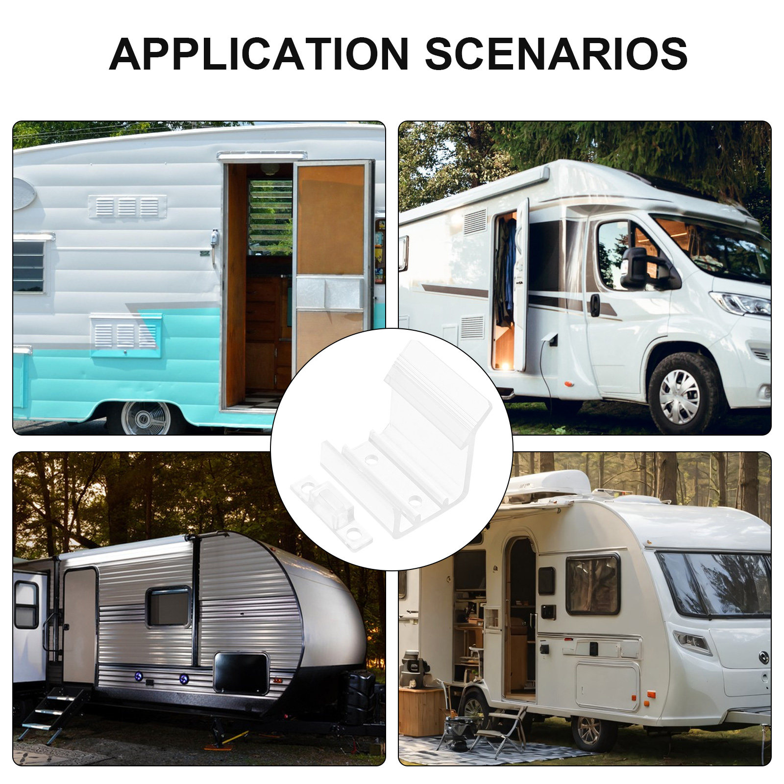 1Set Clear Sliding Door Catch  - Camper Trailer Kitchen Slide ulasan dan harga