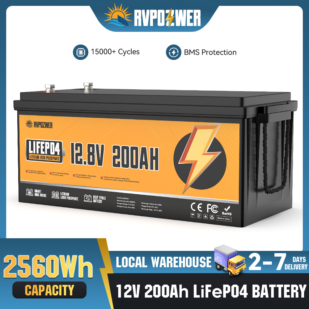RVPOZWER LiFePO4 Lithium Iron  - Rv Lithium Battery 200Ah ulasan dan harga